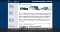 Desktop Screenshot of justmovers.org